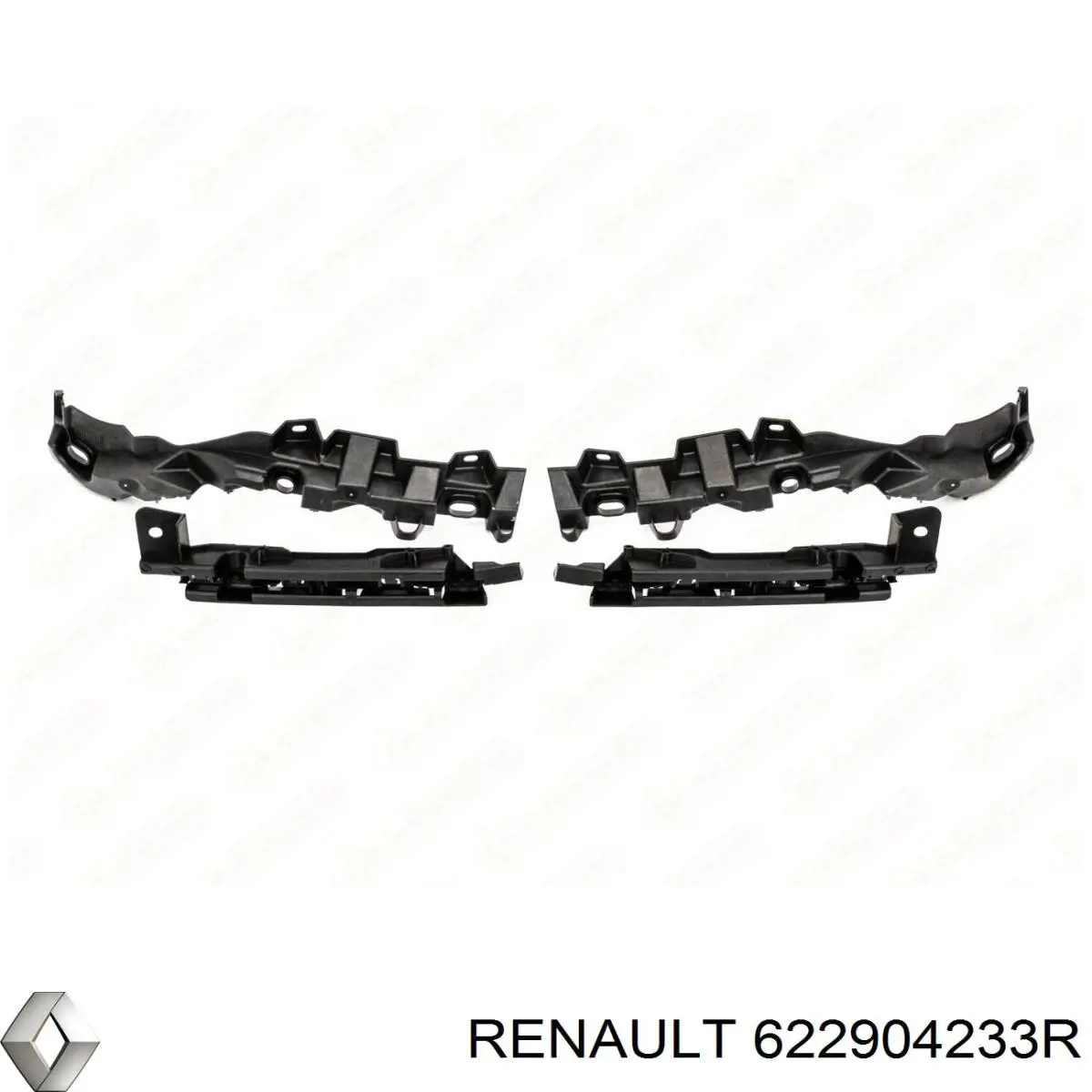 Комплект кронштейнів/кріплень переднього бампера Renault (RVI) 622904233R ціна, від 88.41 USD