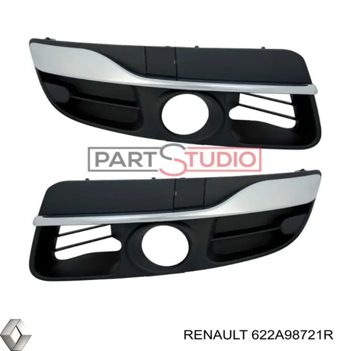 Заглушка / решітка протитуманних фар бампера переднього Renault (RVI) 622A98721R ціна, від 123.13 USD