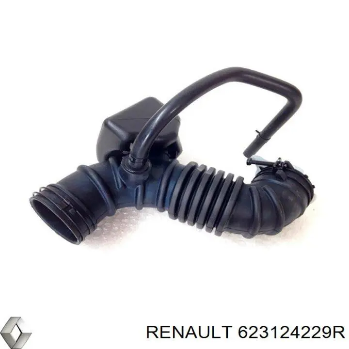 Решітка переднього бампера, центральна 623124229R Renault (RVI)