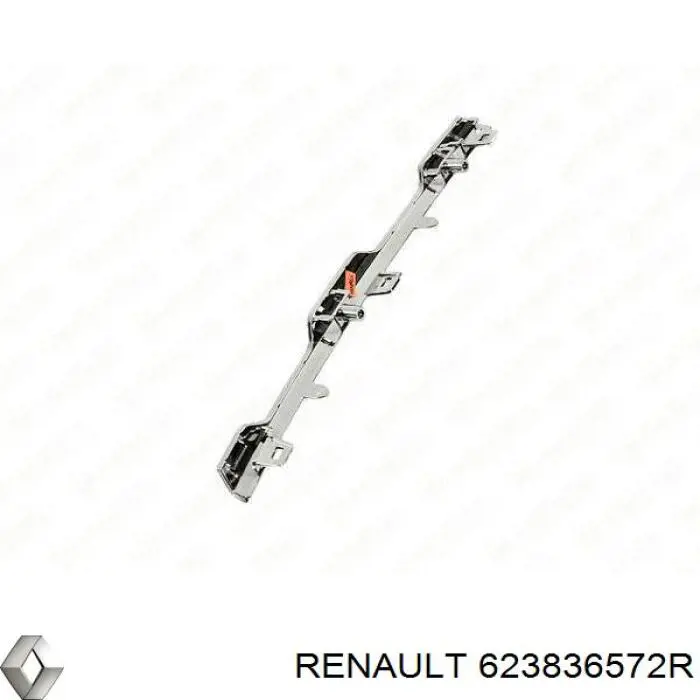 Молдинг решітки радіатора, верхній Renault (RVI) 623836572R ціна, від 33.58 USD