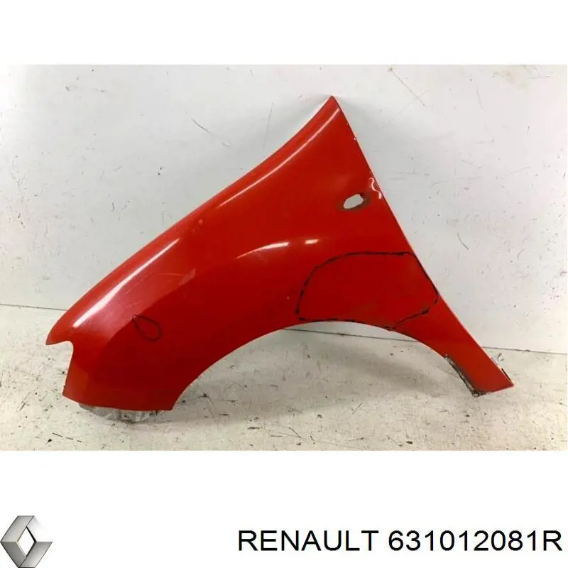 Ліве переднє крило Renault (RVI) 631012081R ціна, від 44.62 USD