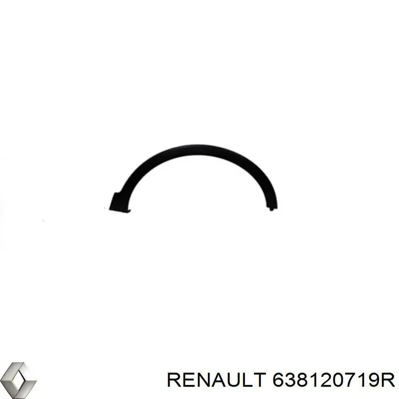 638120719R Renault (RVI) Молдинг арки крила переднього, правий
