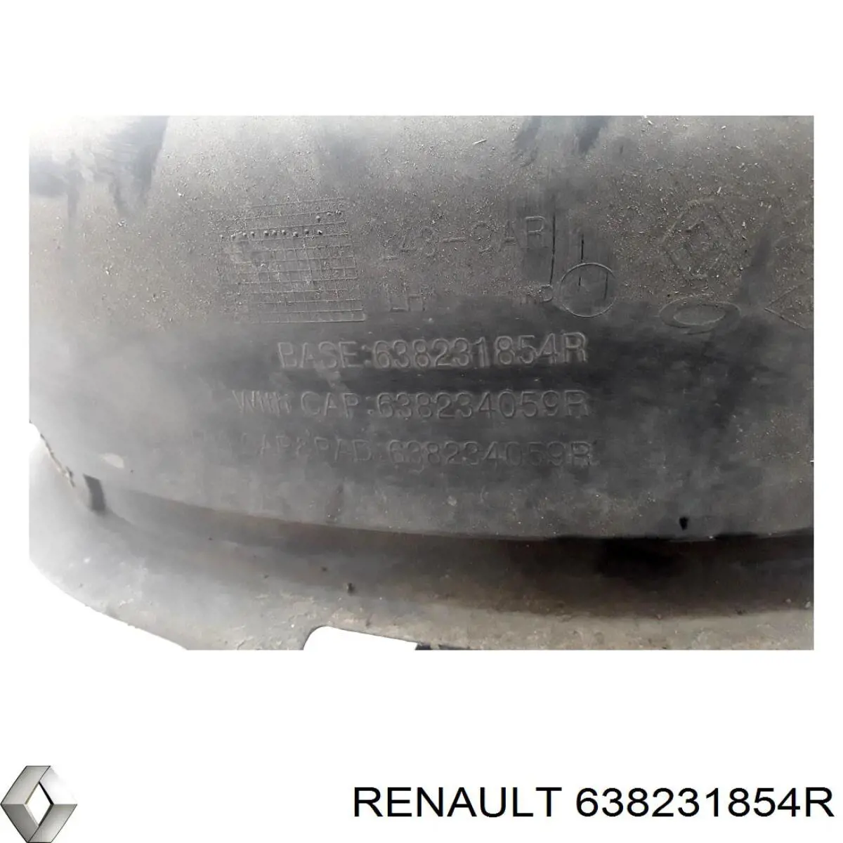 Підкрилок переднього крила, лівий Renault (RVI) 638231854R ціна, від 140.13 USD