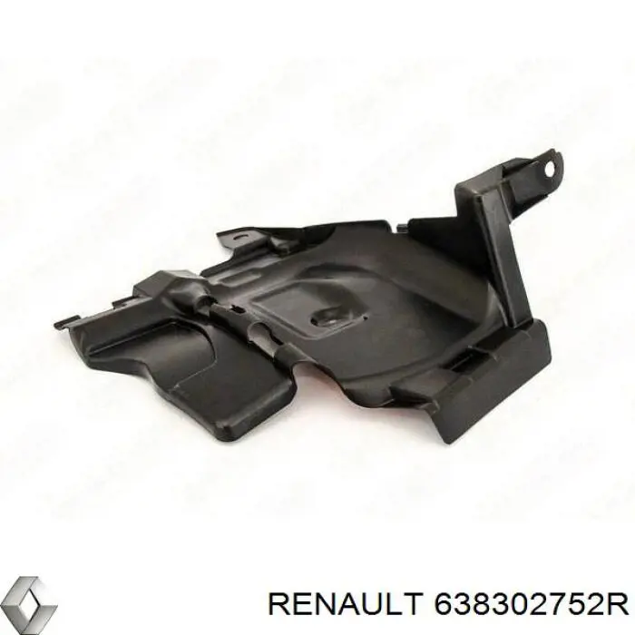Підкрилок переднього крила, правий передній Renault (RVI) 638302752R ціна, від 11.97 USD