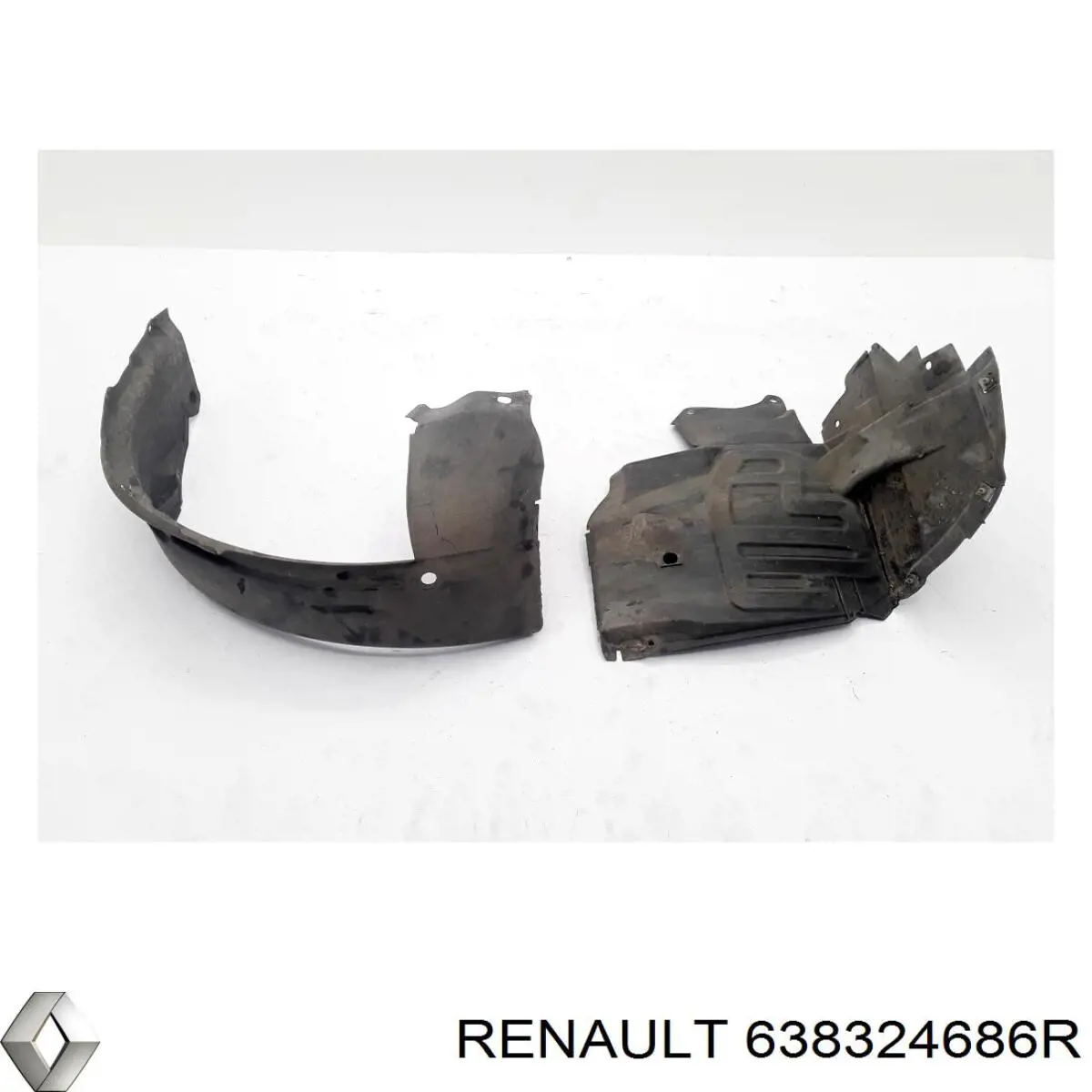 Подкрильнікі переднього крила, правий Renault (RVI) 638324686R ціна, від 214.37 USD