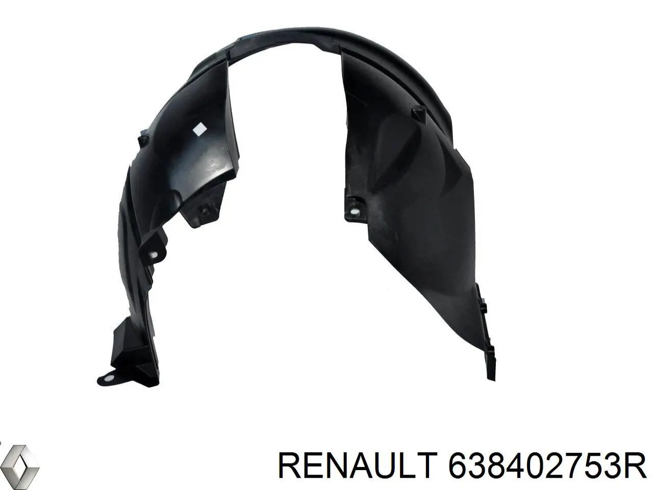 Подкрильнікі переднього крила, правий Renault (RVI) 638402753R ціна, від 18.26 USD