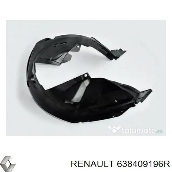Подкрильнікі переднього крила, правий Renault (RVI) 638409196R ціна, від 40.87 USD