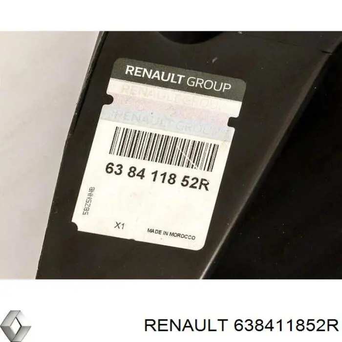 Підкрилок переднього крила, лівий Renault (RVI) 638411852R ціна, від 17.96 USD