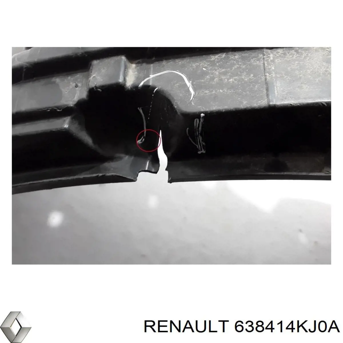 Підкрилок переднього крила, лівий Renault (RVI) 638414KJ0A ціна, від 207.19 USD