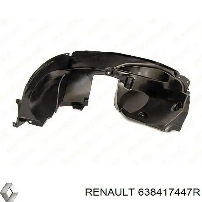 Підкрилок переднього крила, лівий Renault (RVI) 638417447R ціна, від 39.93 USD