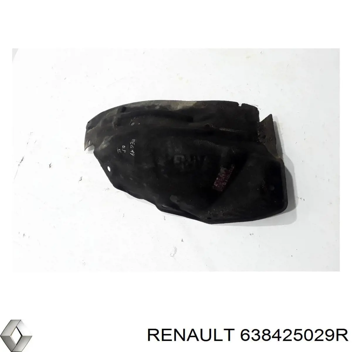 Підкрилок переднього крила, правий задній Renault (RVI) 638425029R ціна, від 10.93 USD