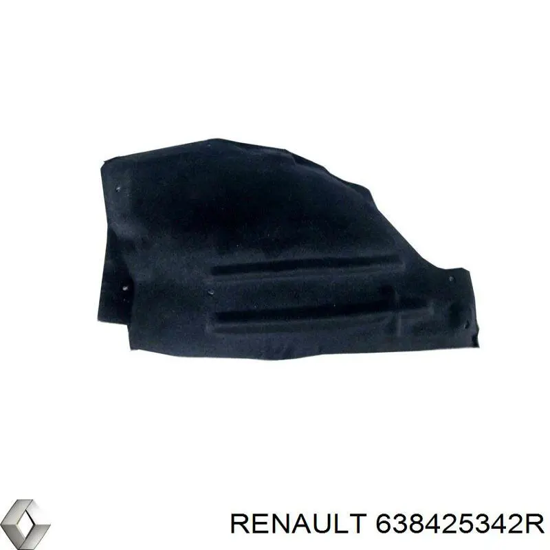 Підкрилок переднього крила, правий задній Renault (RVI) 638425342R ціна, від 10.71 USD