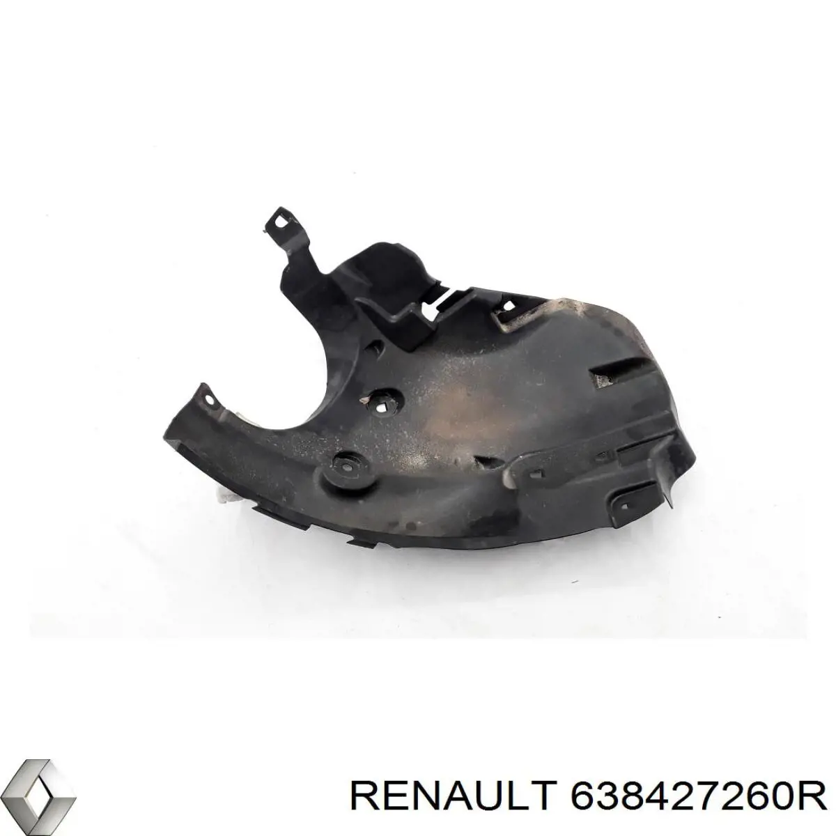 Підкрилок переднього крила, правий задній 638429560R Renault (RVI)