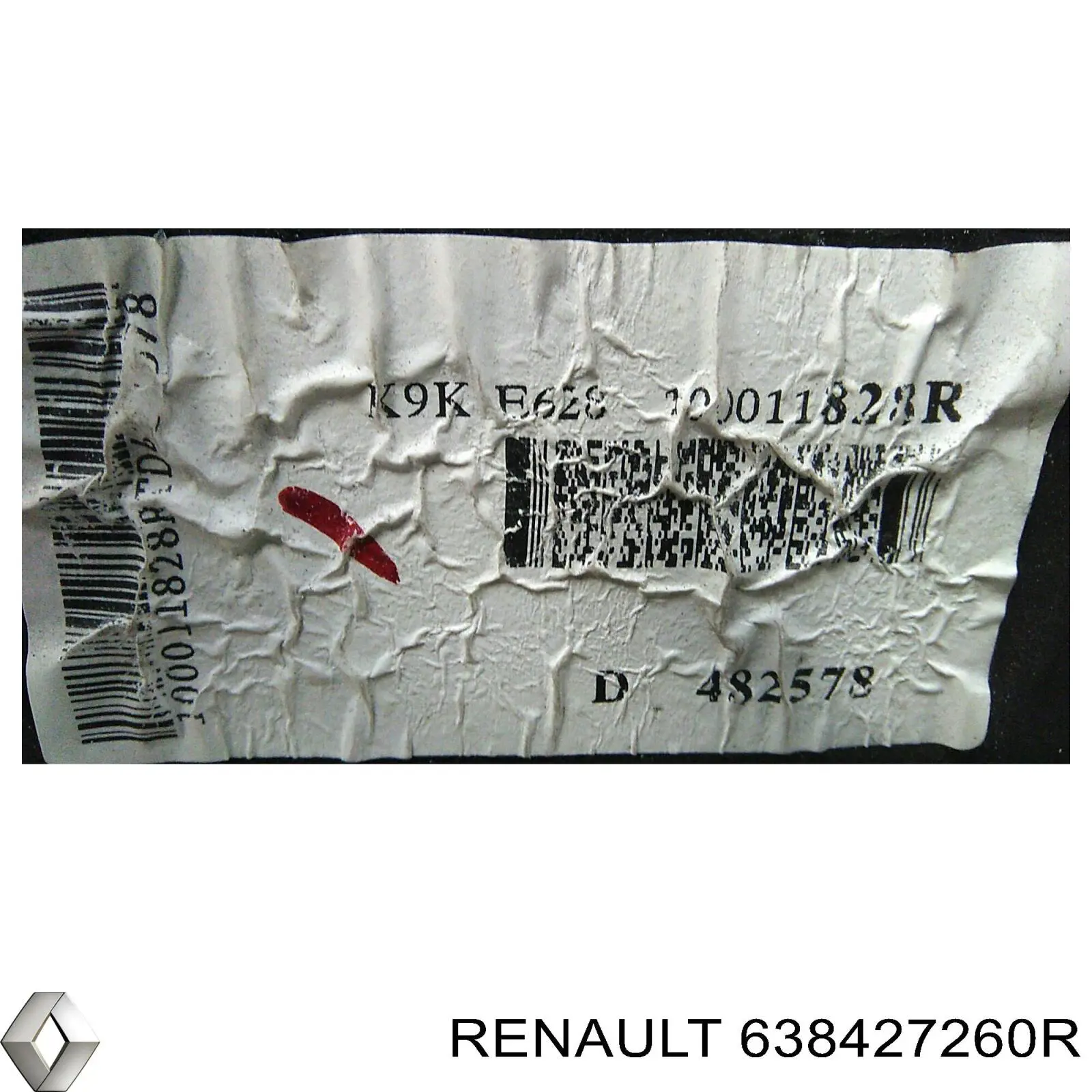 Підкрилок переднього крила, правий задній Renault (RVI) 638429560R ціна, від 19.69 USD