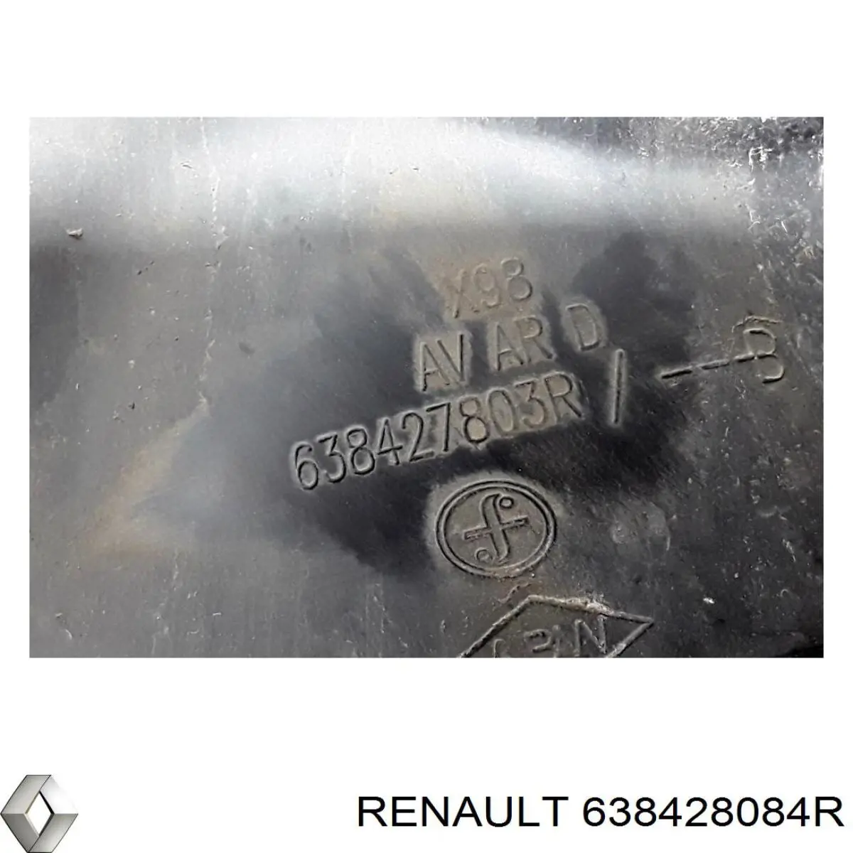 Підкрилок переднього крила, правий задній Renault (RVI) 638428084R ціна, від 20.29 USD