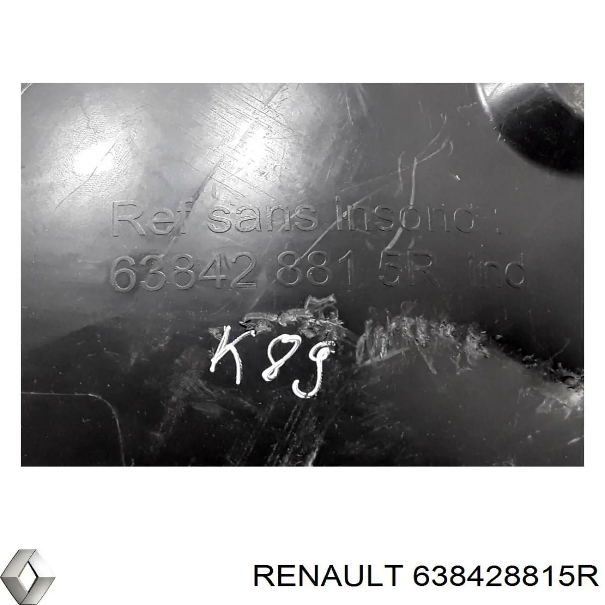 Підкрилок переднього крила, правий задній Renault (RVI) 638428815R ціна, від 16.53 USD