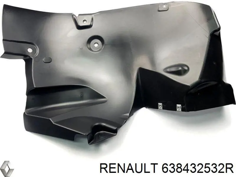 Підкрилок переднього крила, лівий задній 638432532R Renault (RVI)