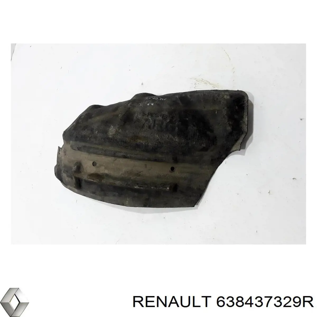 Підкрилок переднього крила, лівий задній Renault (RVI) 638437329R ціна, від 11.25 USD