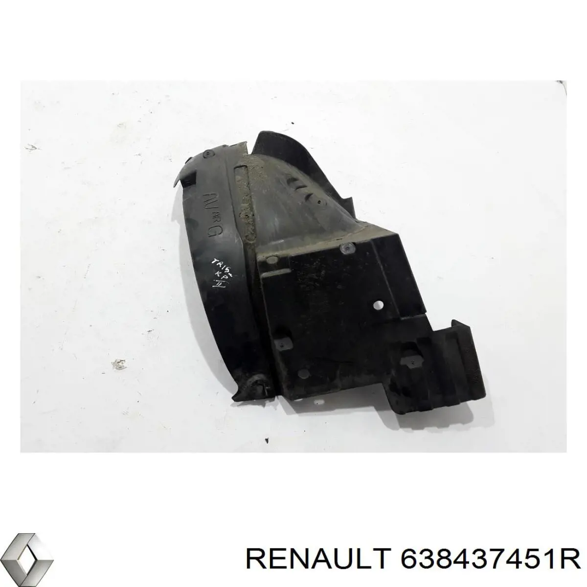 638438990R Renault (RVI) Підкрилок переднього крила, лівий задній