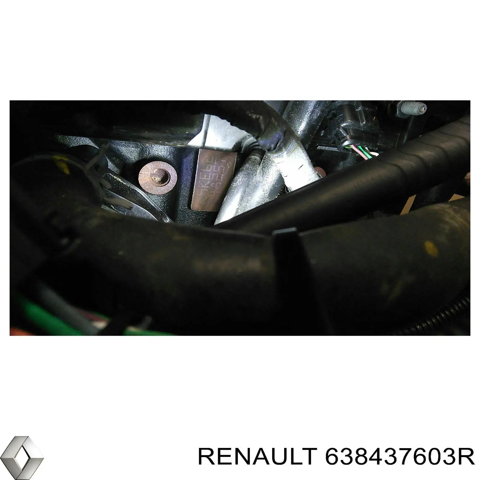 Підкрилок переднього крила, лівий задній 638437392R Renault (RVI)
