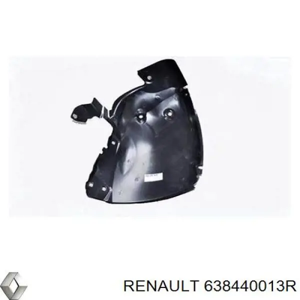 Підкрилок переднього крила, правий передній Renault (RVI) 638440013R ціна, від 13.72 USD