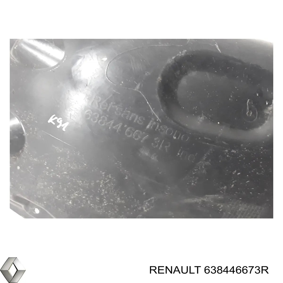 Купити 638446673R Renault (RVI) Підкрилок переднього крила, правий передній