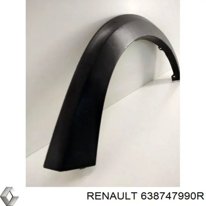 Молдинг передньої арки колеса, правий Renault (RVI) 638747990R ціна, від 32.07 USD