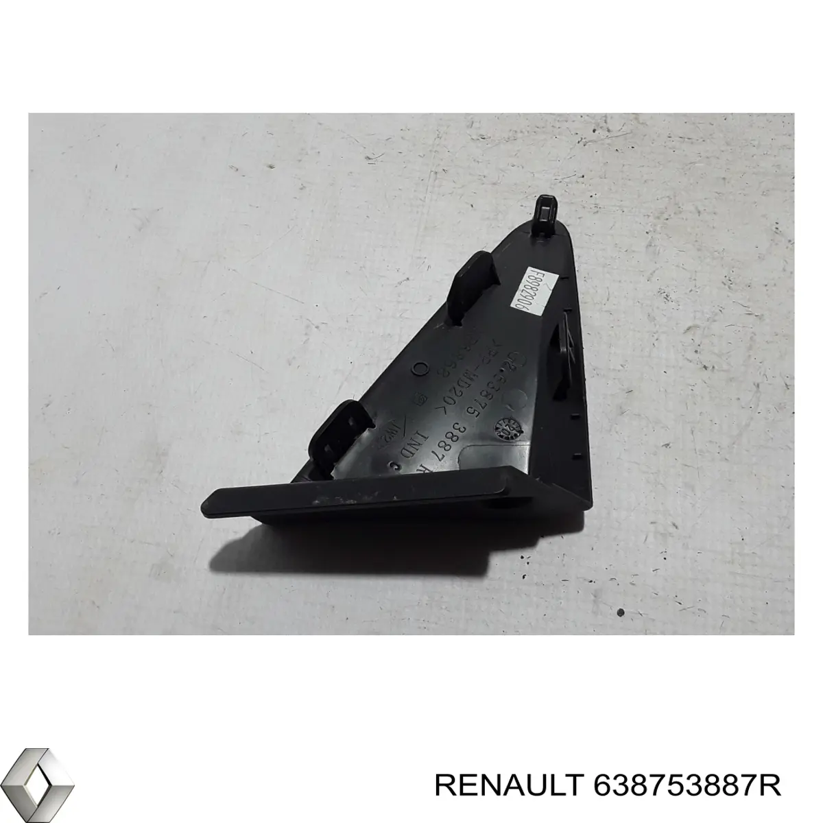 Молдинг переднього лівого крила Renault (RVI) 638753887R ціна, від 11.27 USD