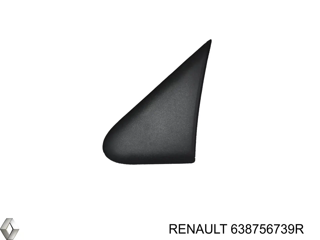 Накладка переднього лівого крила Renault (RVI) 638756739R ціна, від 16.05 USD