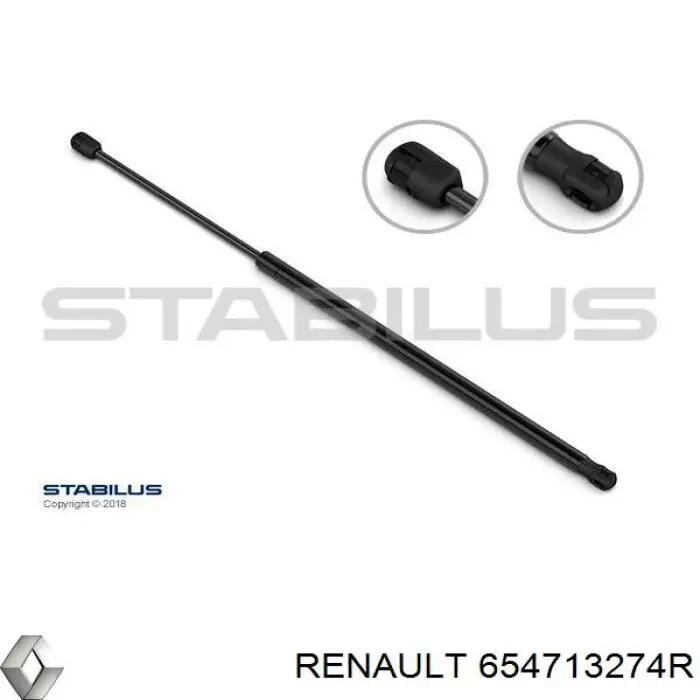 654713274R Renault (RVI) амортизатор капота
