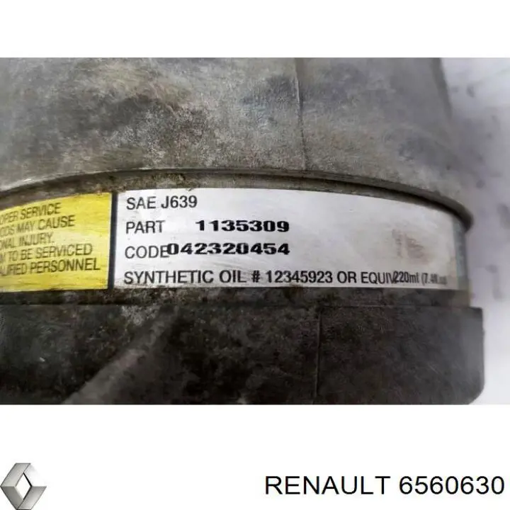 Компресор системи кондиціювання Renault (RVI) 6560630 ціна, від 90.06 USD