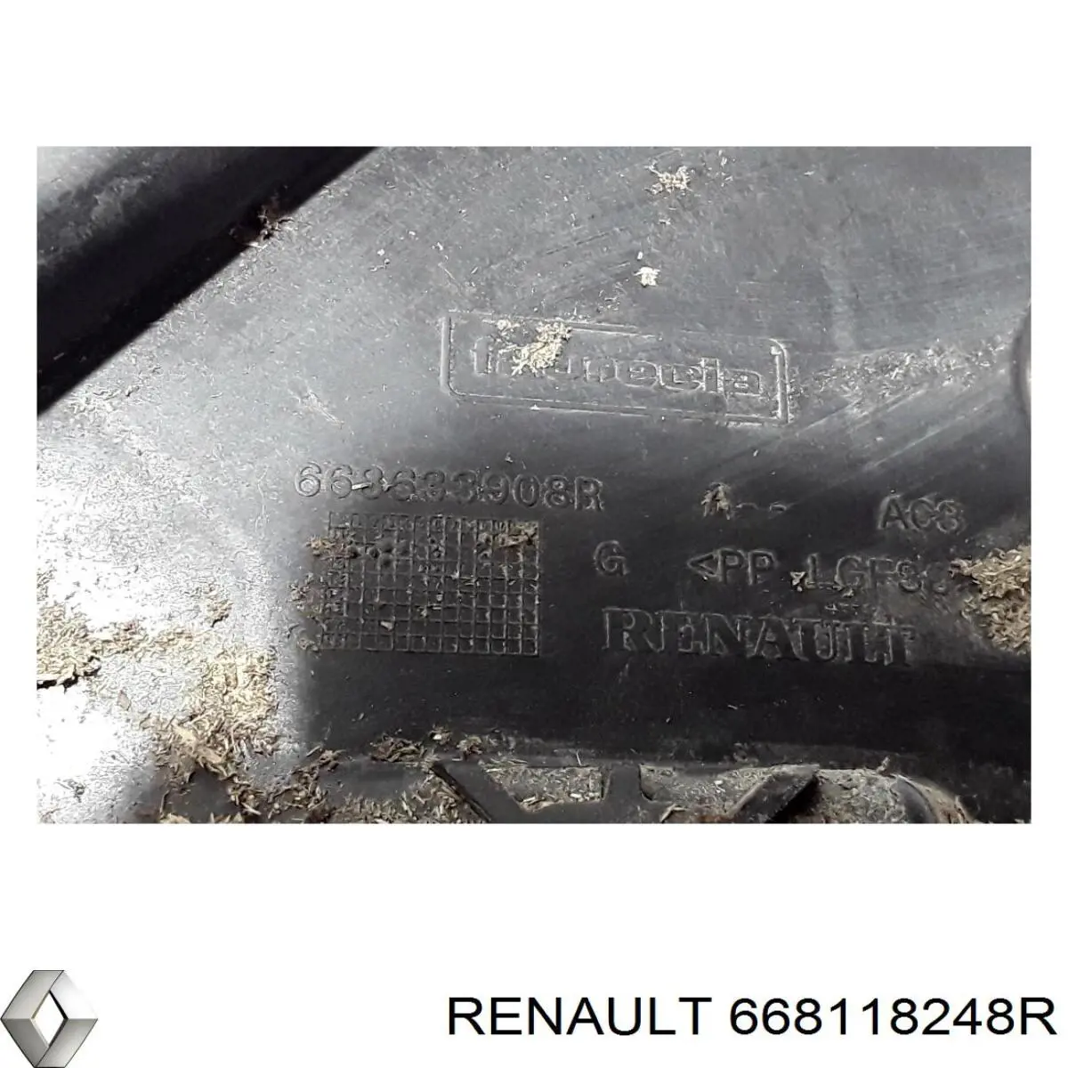 Купити 668118248R Renault (RVI) Панель лобового скла верхня