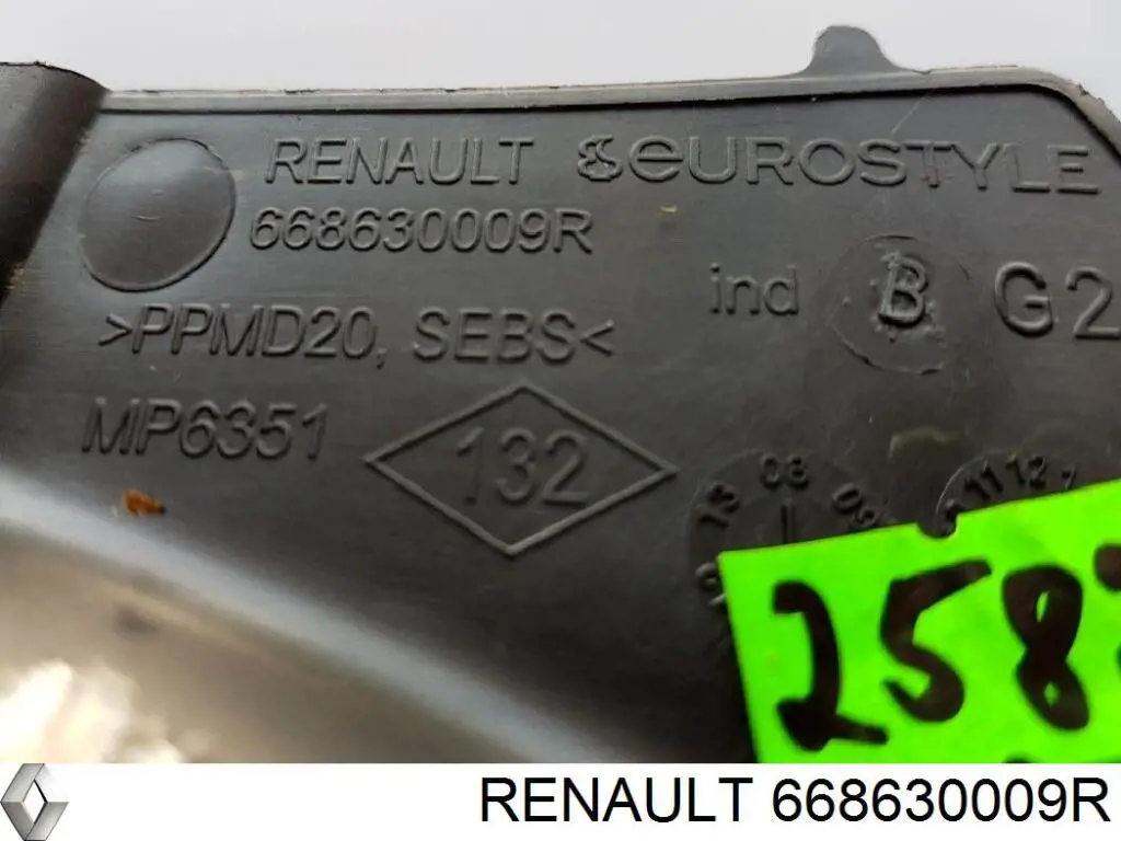 Купити 668630009R Renault (RVI) Водостік лобового скла, жабо