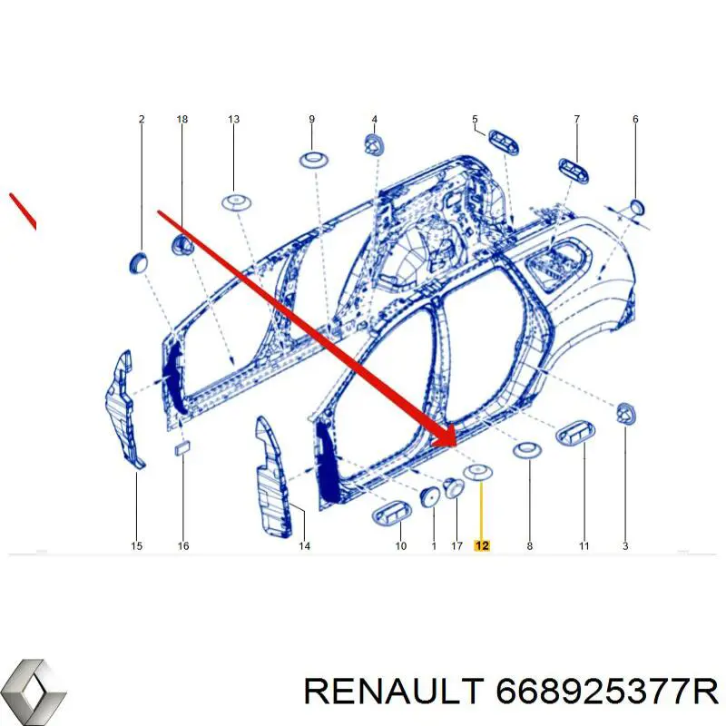 Купити 668925377R Renault (RVI) 