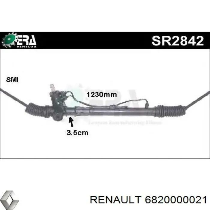 6820000021 Renault (RVI) Рейковий рульовий механізм