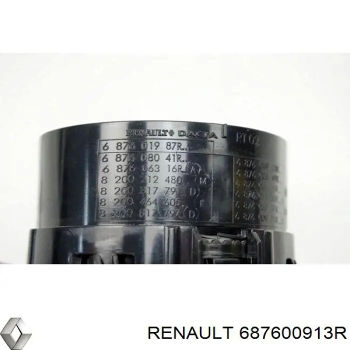 687600913R Renault (RVI) решітка повітропровода
