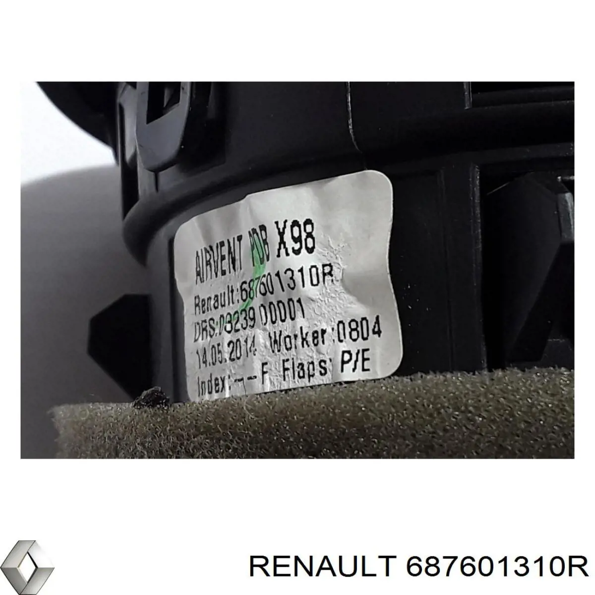 Решітка повітропровода ліва 687601310R Renault (RVI)