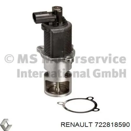 Клапан EGR, рециркуляції газів 722818590 Renault (RVI)