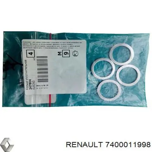 Купити 7400011998 Renault (RVI) Прокладка пробки піддону двигуна