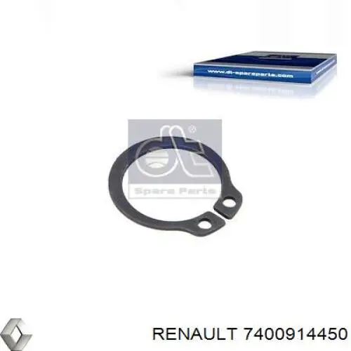 Кільце стопорне підшипника передньої маточини Renault (RVI) 7400914450 ціна, від 0.57 USD