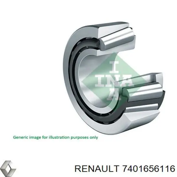 Купити 7401656116 Renault (RVI) Опорний підшипник первинного валу КПП (центрирующий підшипник маховика)