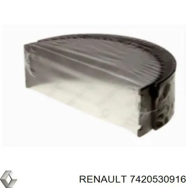 7420530916 Renault (RVI) вкладиші колінвала, корінні, комплект, стандарт (std)