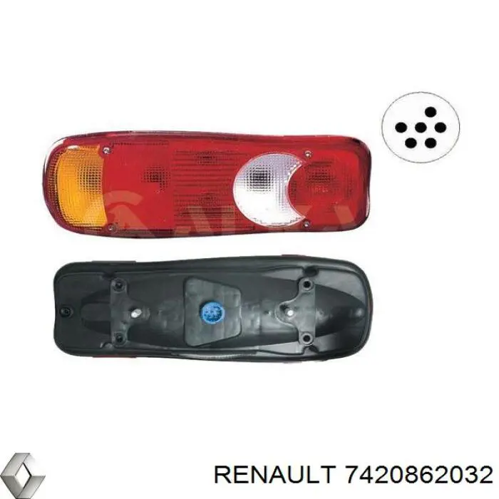 7420862032 Renault (RVI) ліхтар задній правий