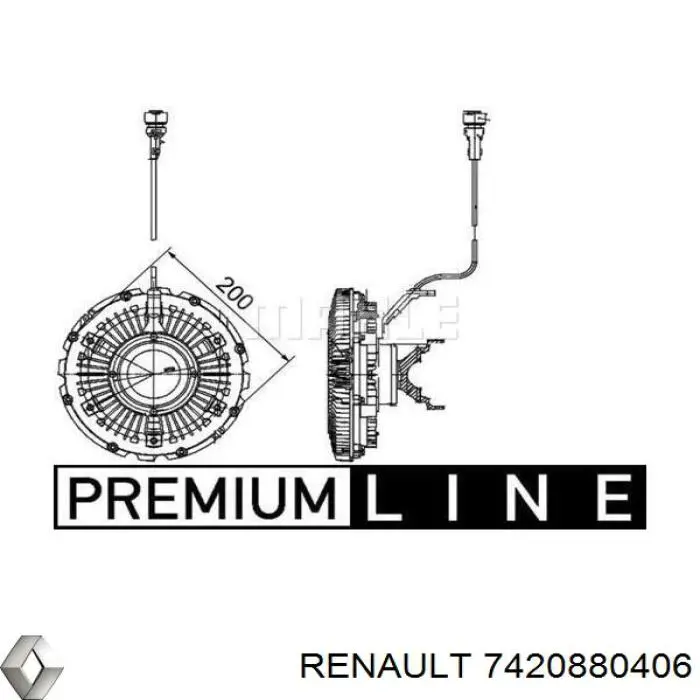 7420880406 Renault (RVI) Гідромуфта приводу вентилятора