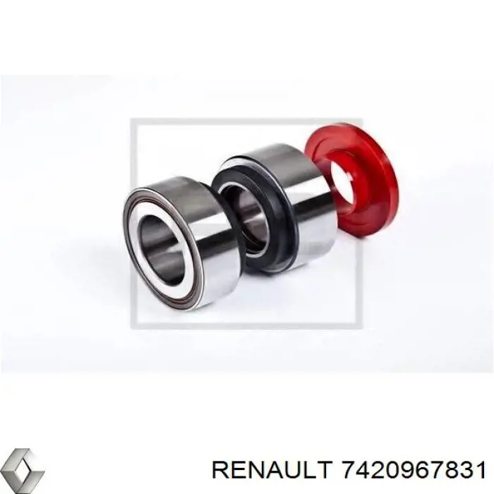 Комплект підшипник маточини передньої Renault (RVI) 7420967831 ціна, від 243.09 USD