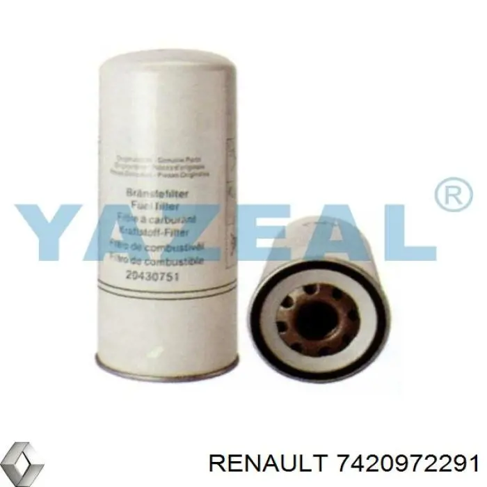 7420972291 Renault (RVI) Фільтр палива