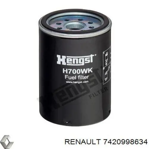 7420998634 Renault (RVI) фільтр паливний