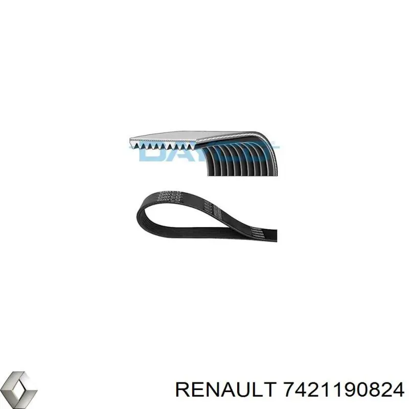 7421190824 Renault (RVI) ремінь приводний, агрегатів