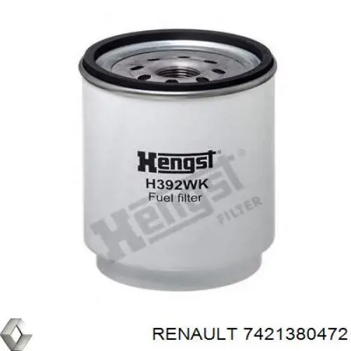 7421380472 Renault (RVI) фільтр паливний