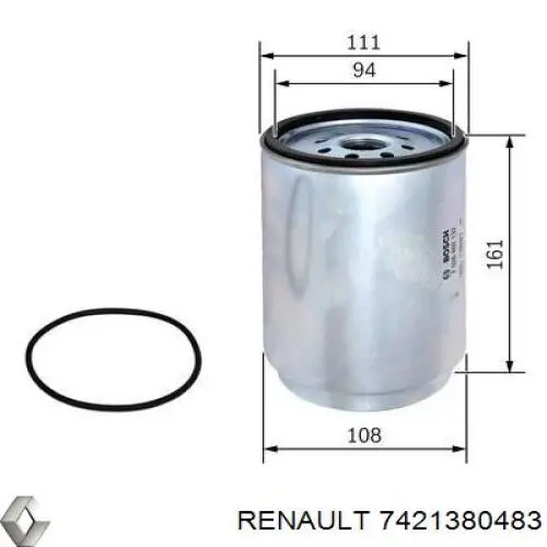 Купити 7421380483 Renault (RVI) Фільтр-відстійник палива грубої очистки